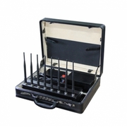 Briefcase Jammer up to 50m 8 Antennas 18W WiFi 2.4Ghz 5Ghz 3.5Gz Wimax